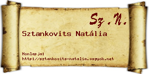 Sztankovits Natália névjegykártya